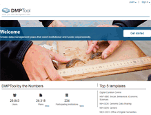 Tablet Screenshot of dmptool.org